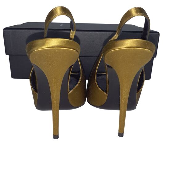 Saint Laurent Satin Slingback Pumps - Size 7 - Picture 4 of 7